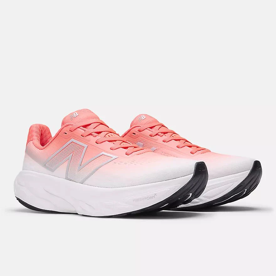 New Balance Women's Fresh Foam X 1080 v14 - Urgent Red with Silver Metallic and Light Silver Metallic - Image 2