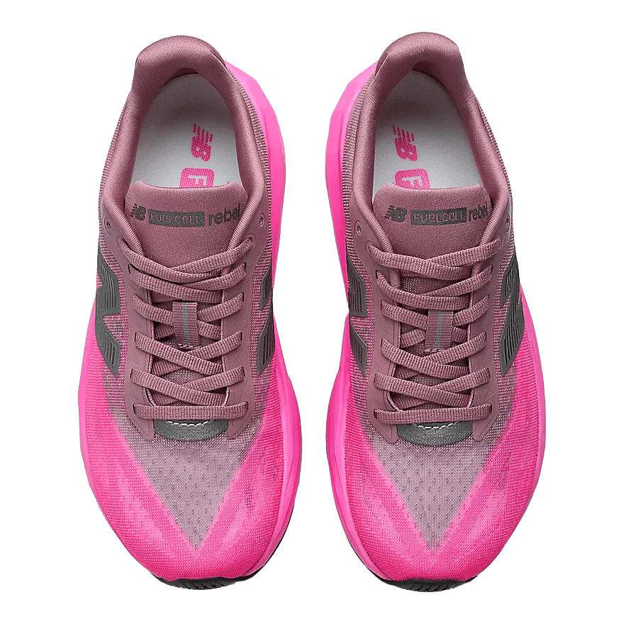 New Balance Men's FuelCell Rebel v5 – Pink Heat with Rosewood - Image 5
