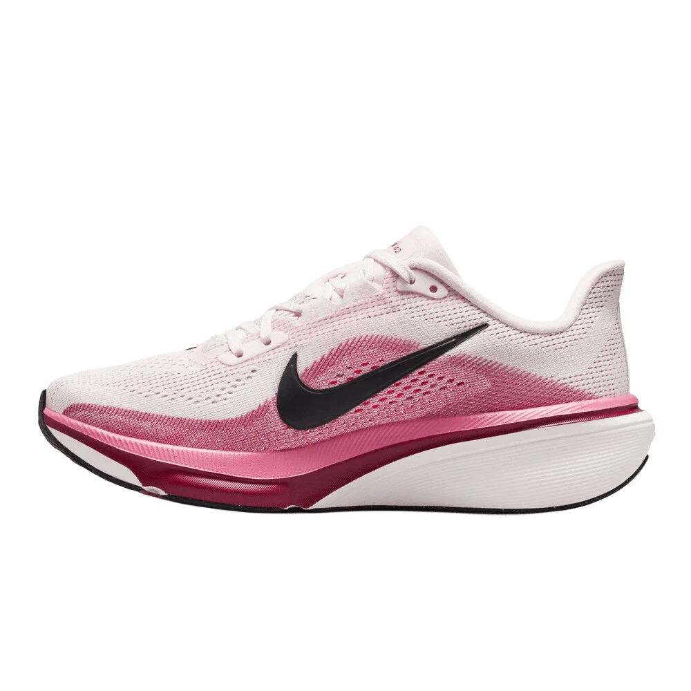 Nike Women's Pegasus 42 -  Pearl Pink / Black / Peony / Team Crimson - Image 2