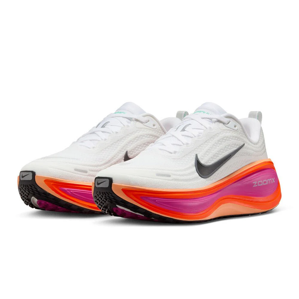 Nike Women's Vomero Plus - White / Fire Pink / Hyper Crimson / Black - Image 8