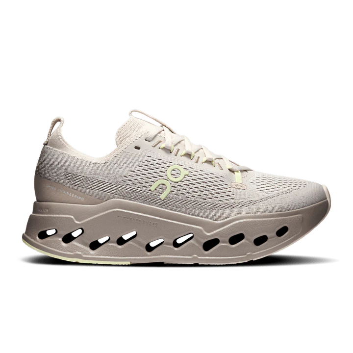On Women’s Cloudsurfer Max - Pelican / Limelight