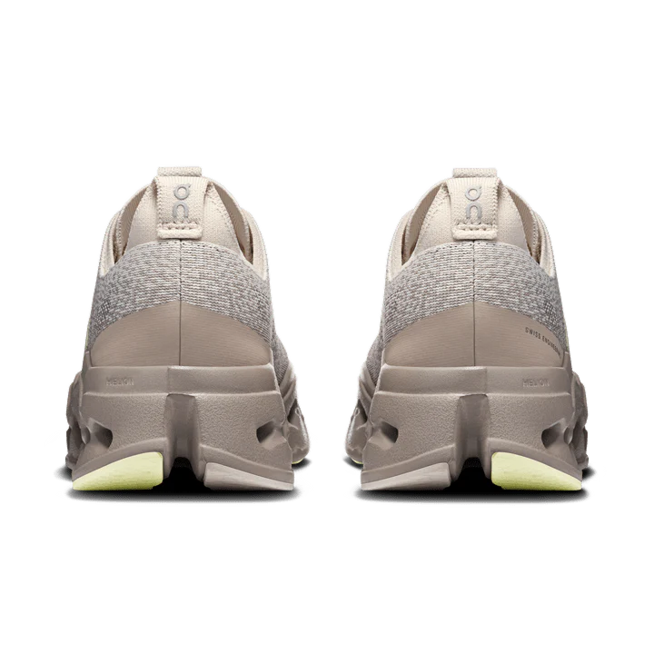 On Women’s Cloudsurfer Max - Pelican / Limelight - Image 4