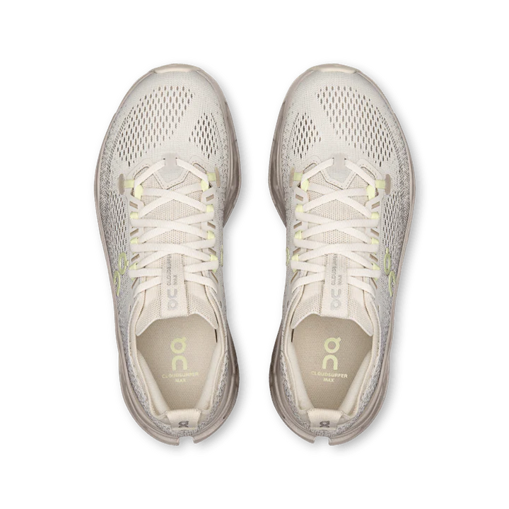 On Women’s Cloudsurfer Max - Pelican / Limelight - Image 5