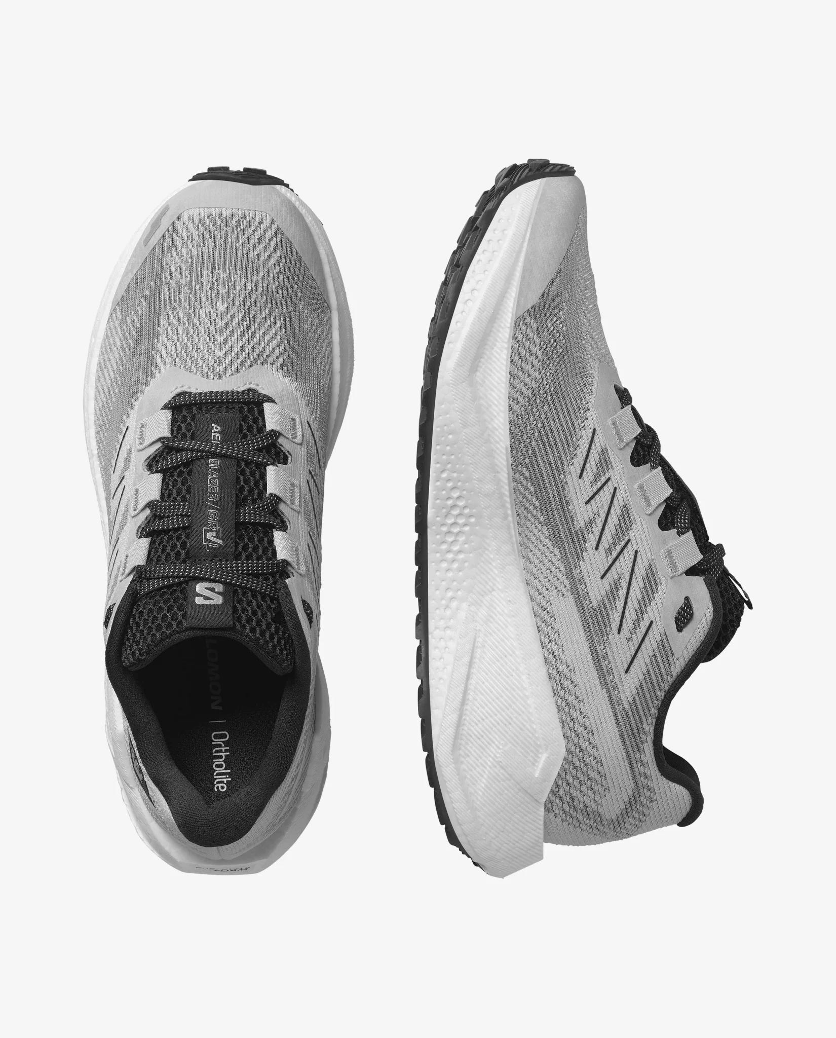 Salomon Men's Aero Blaze 3 GRVL | Lunar Rock / White / Black - Image 2