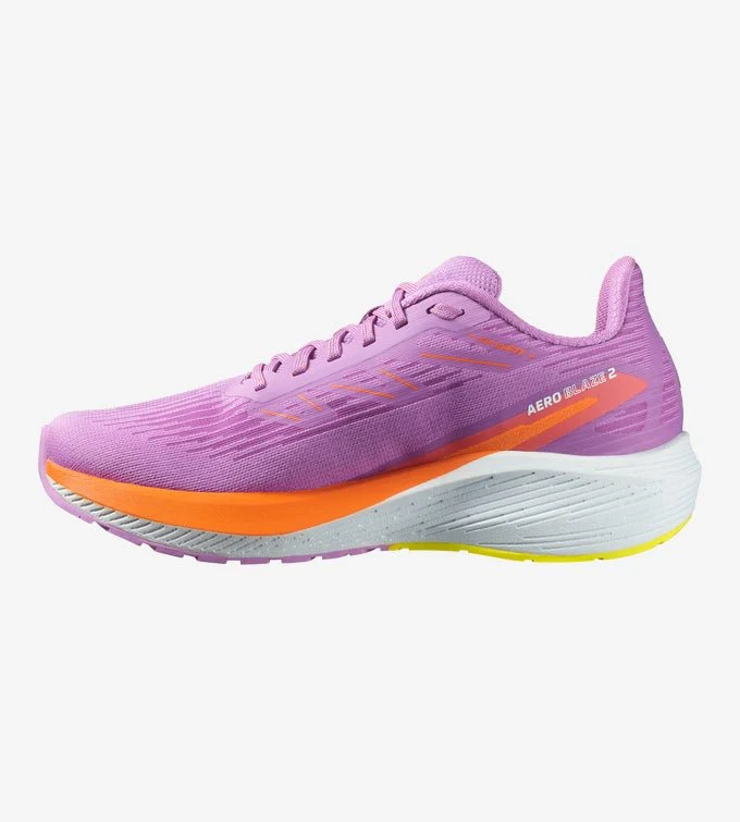 Salomon Women's Aero Blaze 2 - Iris Orchid / Dragon Fire / Sulphur Spring - Image 4
