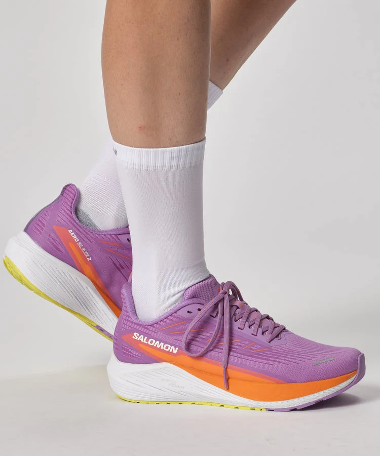 Salomon Women's Aero Blaze 2 - Iris Orchid / Dragon Fire / Sulphur Spring - Image 5