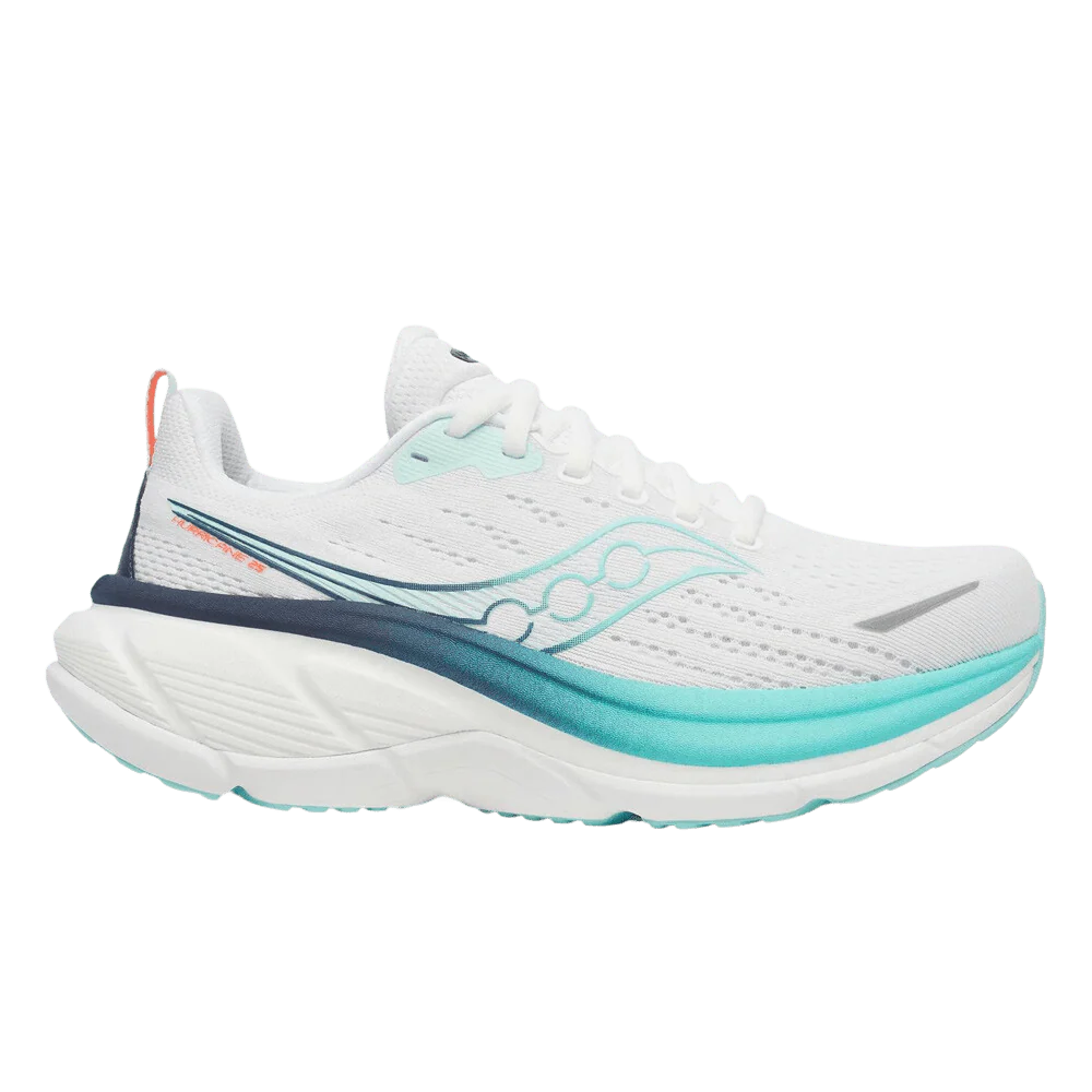 Saucony Women's Hurricane 25 | White / Navy