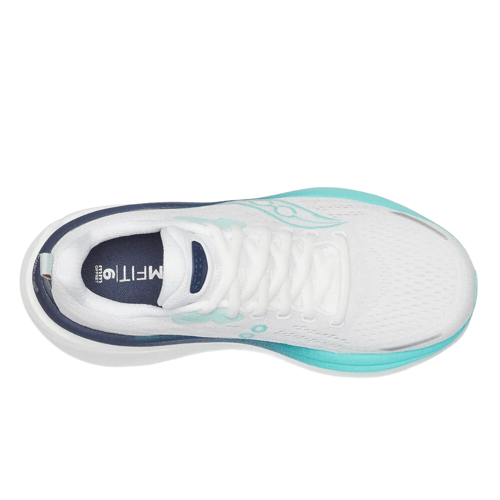 Saucony Women's Hurricane 25 | White / Navy - Image 4