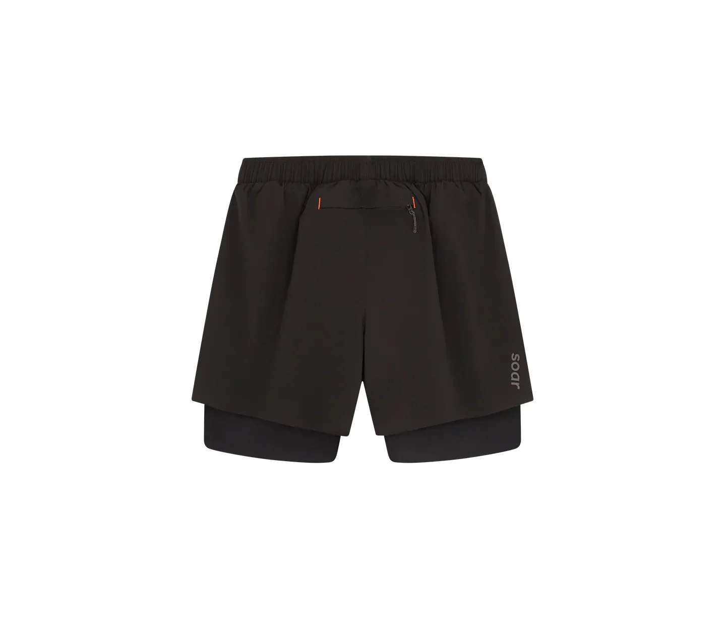 Soar Men's Dual Run Shorts - Black - Image 2