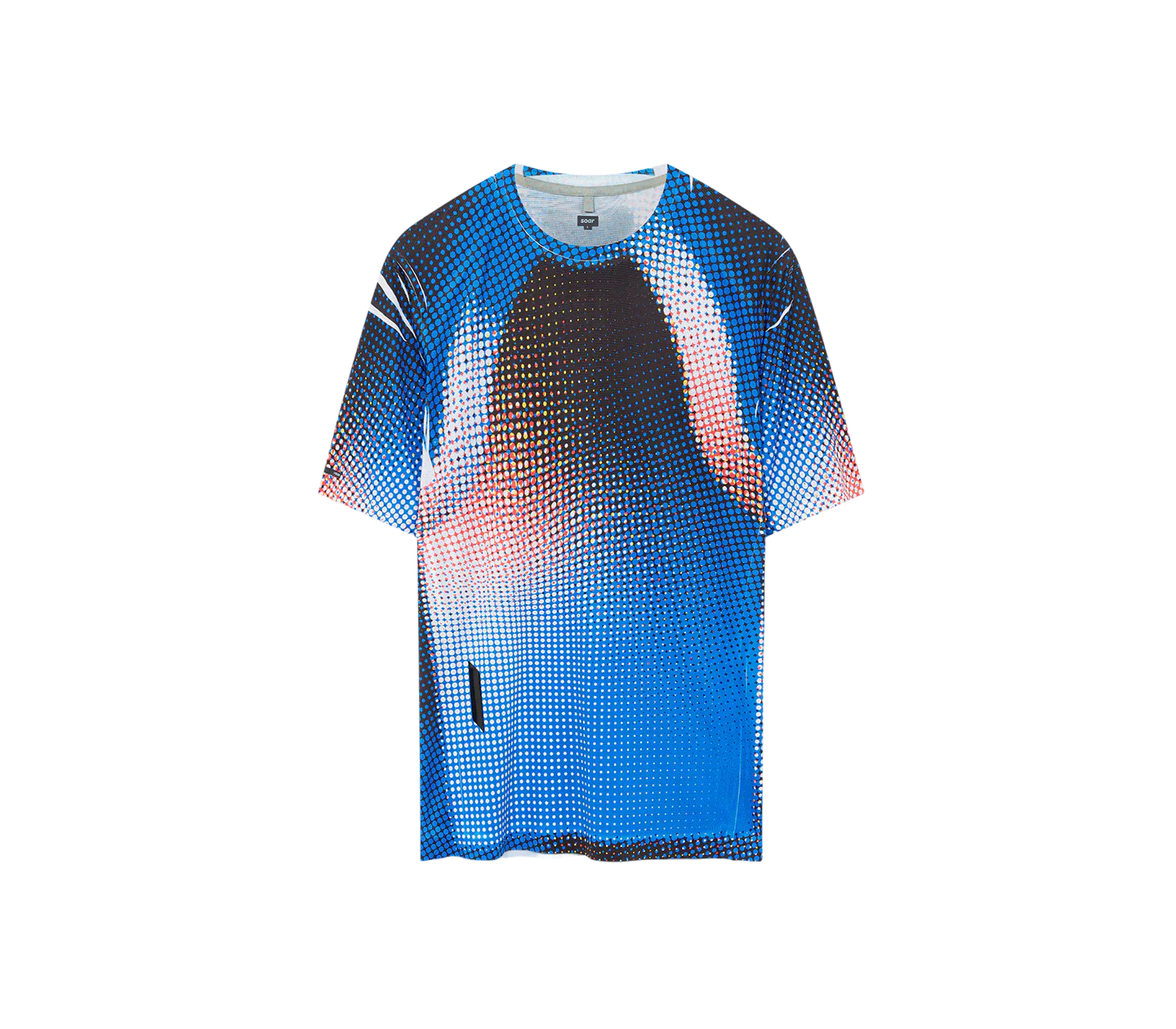 Soar Men's Printed Tech T - Blue / Black Dots