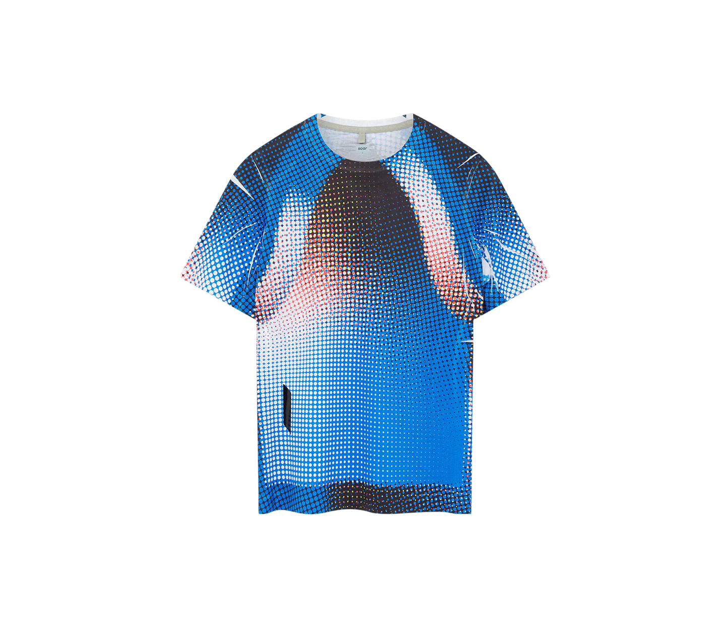 Soar Women's Printed Tech Tee - Blue / Black Dots