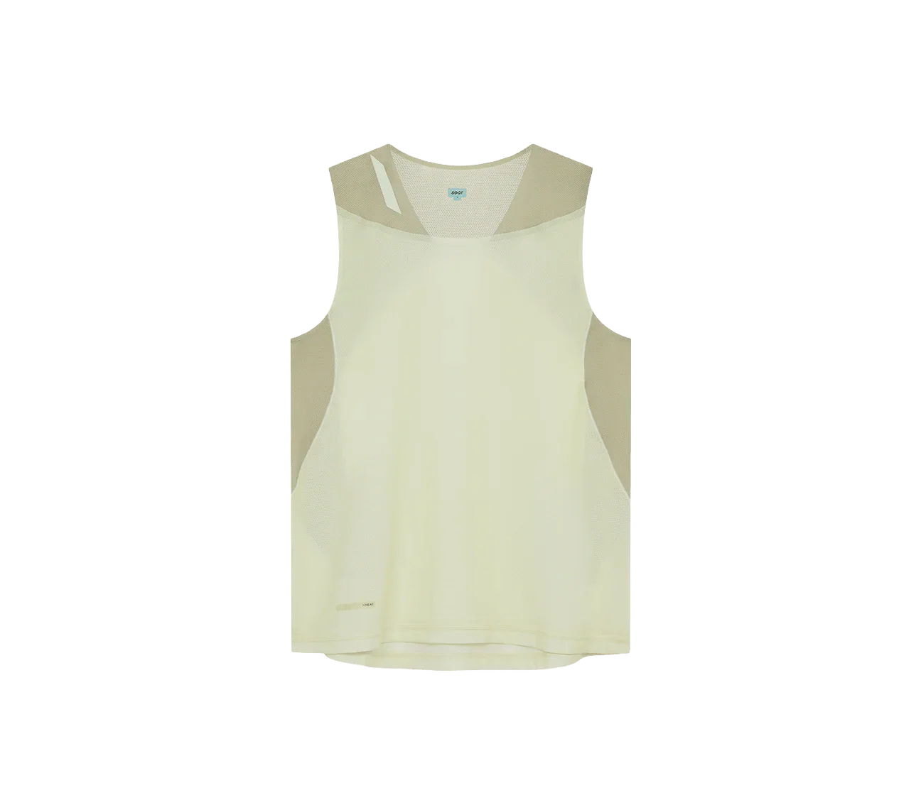 Soar Women's Singlet - Warm Grey / Yellow