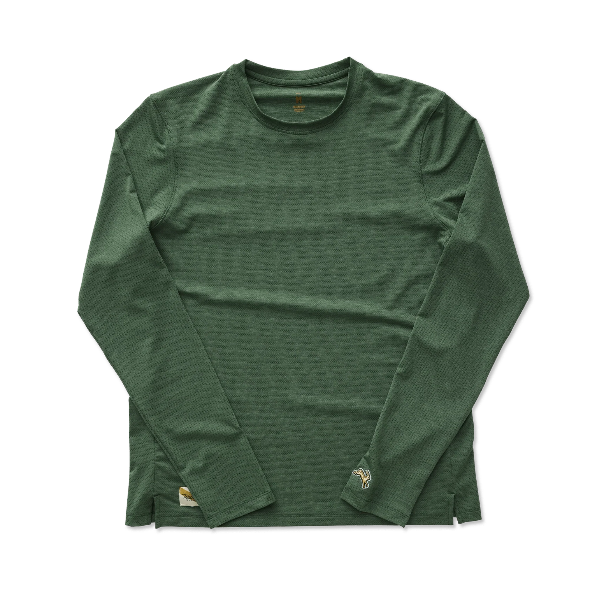 Tracksmith Men's Long Sleeve Session Tee - Emerald