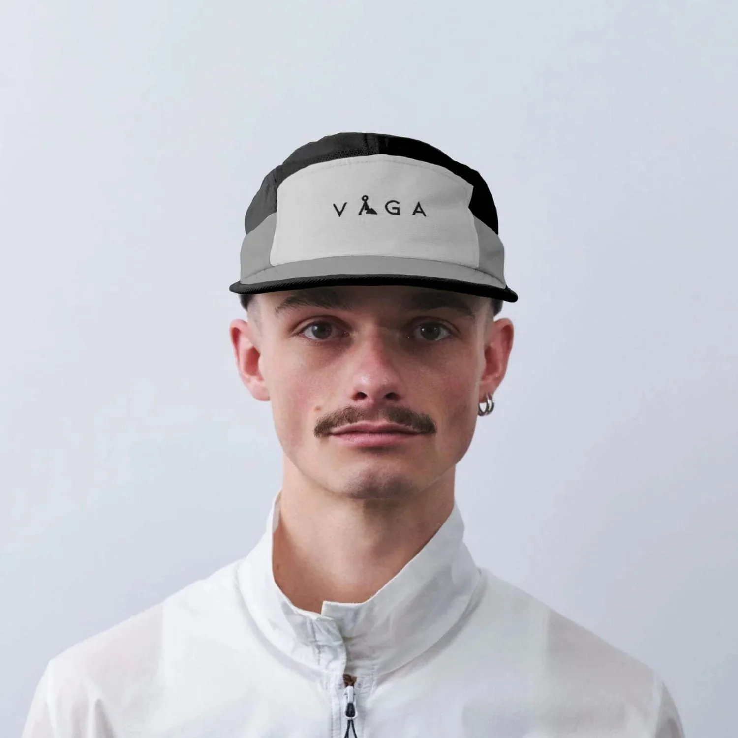 VÅGA Club Cap - Light Grey / Mid Grey / Black - Image 3