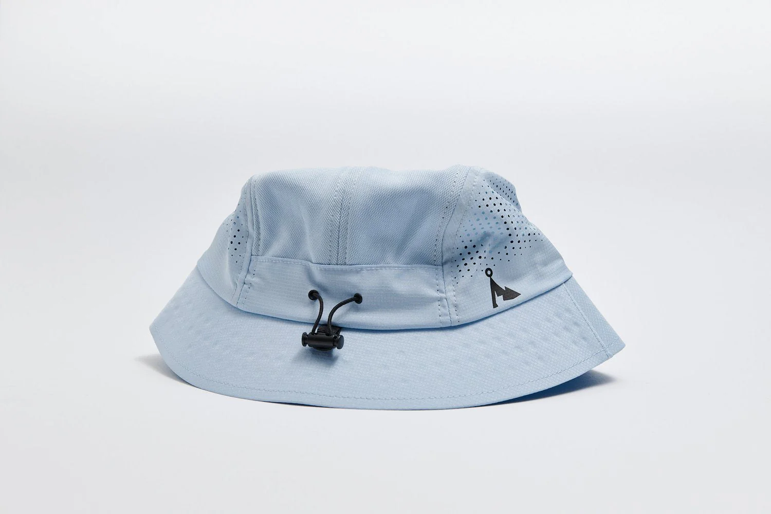 VÅGA Feather Bucket Hat – Pastel Blue / Black - Image 2